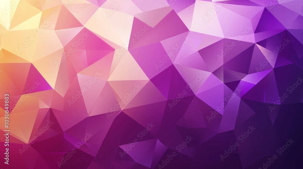 Abstract background, purple and pink polygonal shapes, vector illustration, blurred background, gradient, dark tones, high resolution The design is set against a dark purple and white gradient Abstract background, purple and pink polygonal shapes, vector illustration, blurred background, gradient, dark tones, high resolution The design is set against a dark purple and white gradient