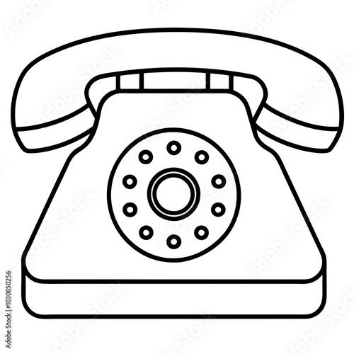 Phone icon. Mobile call phone icon. Contact call phone icon. Contact Us. Contact Us icon. Old phone icon. Vector illustration
