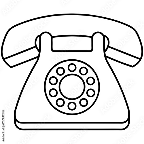 Phone icon. Mobile call phone icon. Contact call phone icon. Contact Us. Contact Us icon. Old phone icon. Vector illustration
