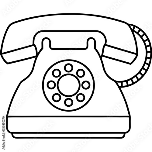 Phone icon. Mobile call phone icon. Contact call phone icon. Contact Us. Contact Us icon. Old phone icon. Vector illustration