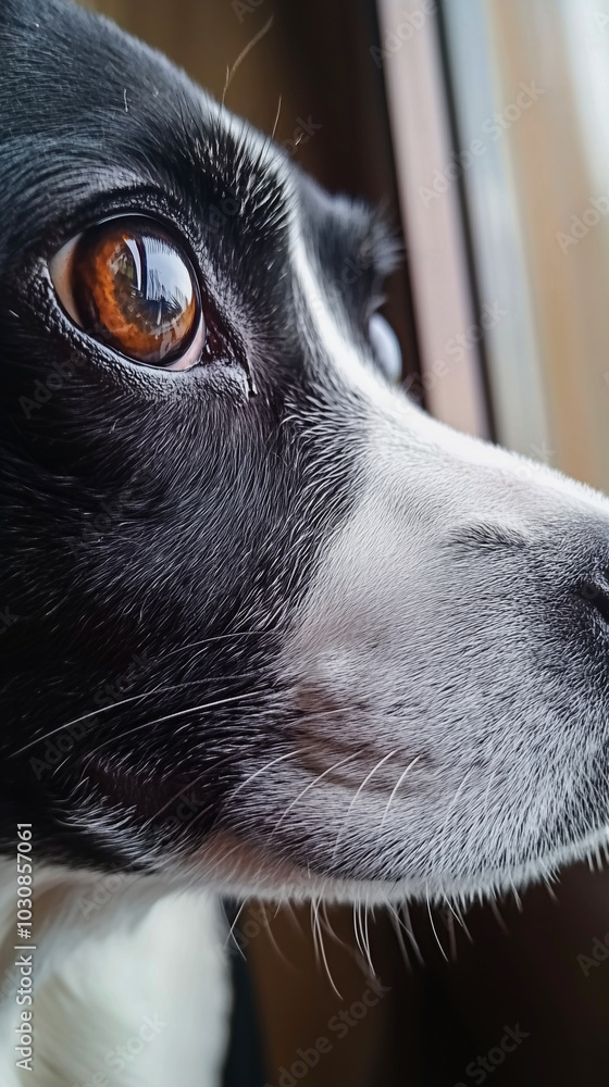 A cute dog close-up shot generated by AI A cute dog close-up shot generated by AI
