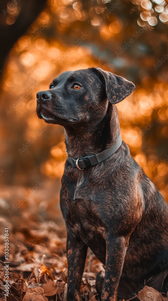A cute dog close-up shot generated by AI A cute dog close-up shot generated by AI