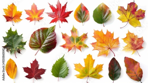 Vibrant Autumn Leaves Collection: A Symphony of Colors