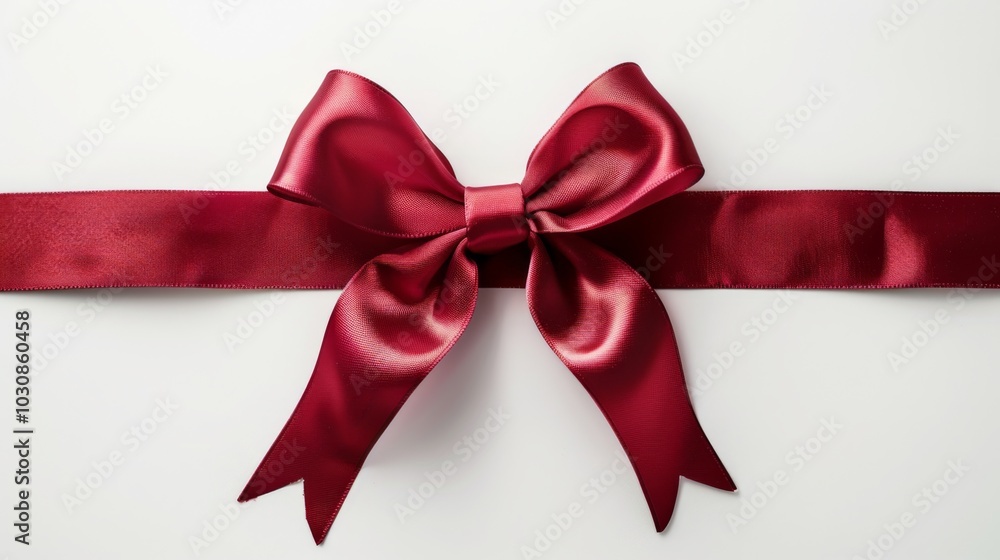 Red Satin Ribbon Bow - Gift Wrapping Ideas Red Satin Ribbon Bow - Gift Wrapping Ideas