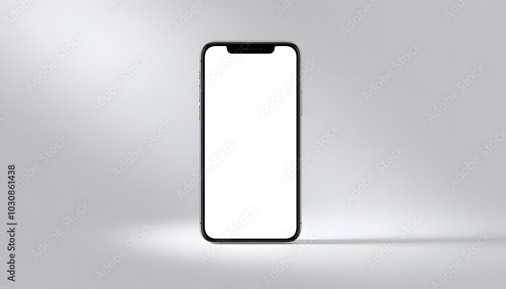 Full screen smartphone mockup design isolated with white highlights, png Full screen smartphone mockup design isolated with white highlights, png