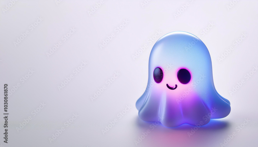Playful cartoon ghost floating over an eerie landscape with a gradient background. Perfect for Halloween themes, spooky designs, and children’s illustrations. Playful cartoon ghost floating over an eerie landscape with a gradient background. Perfect for Halloween themes, spooky designs, and children’s illustrations.