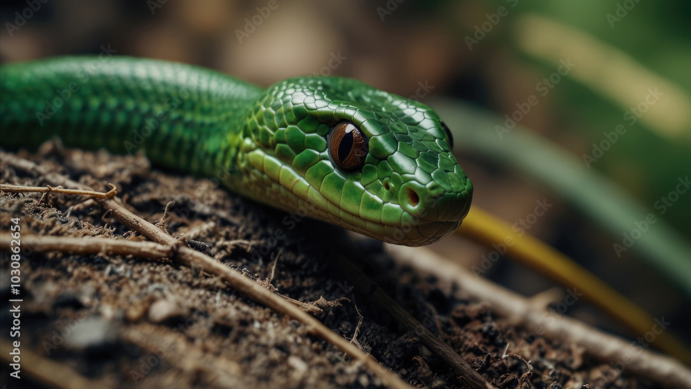 green snake green snake