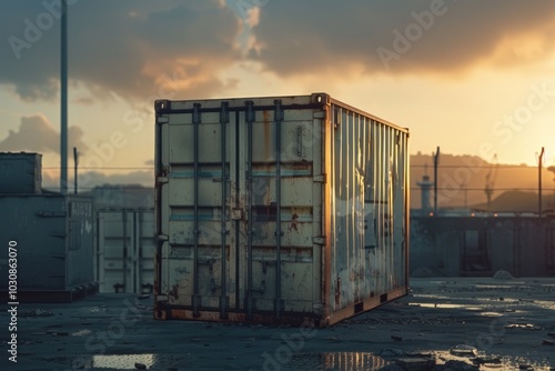 Container on Dirty Ground