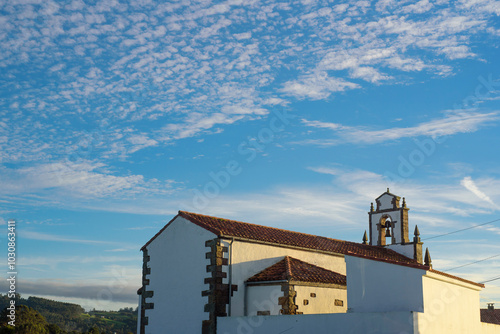 Wallpaper Mural Campanario de iglesia rural en Asturias Torontodigital.ca