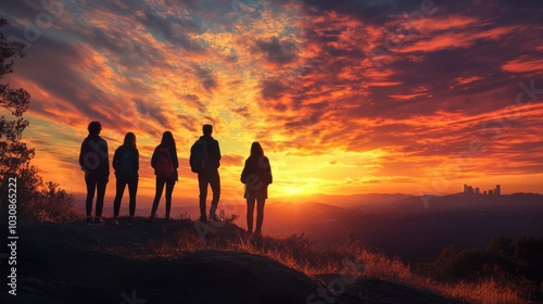 A group hike to a scenic spot where students can watch the sunrise or sunset together and connect with nature during their alcoholfree spring break.