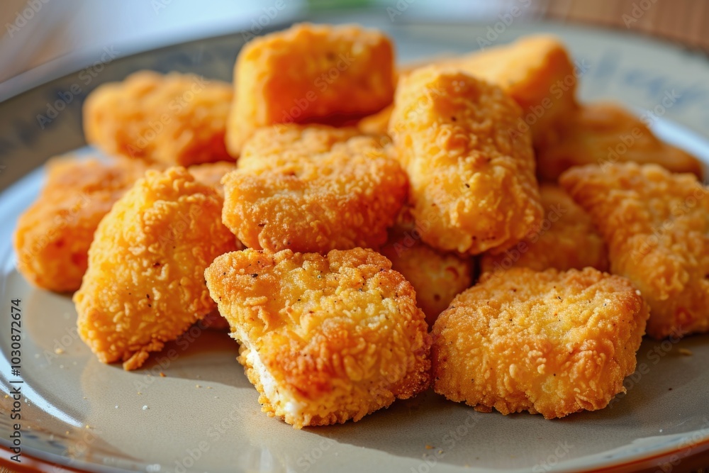 Fried Tater Tots on Table Fried Tater Tots on Table