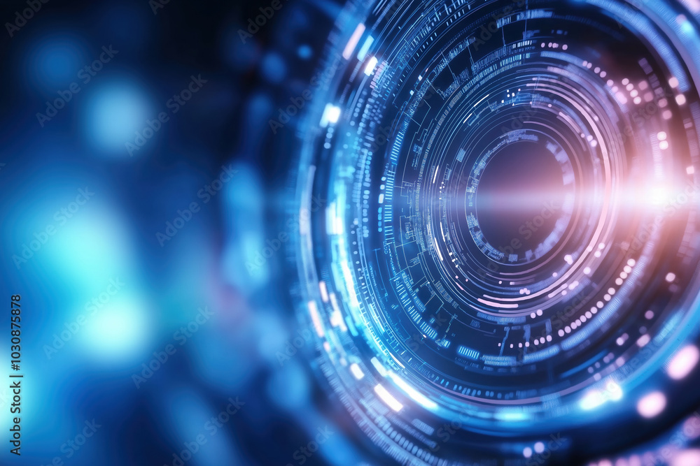 Futuristic abstract digital background showcasing swirling blue and purple light patterns Futuristic abstract digital background showcasing swirling blue and purple light patterns