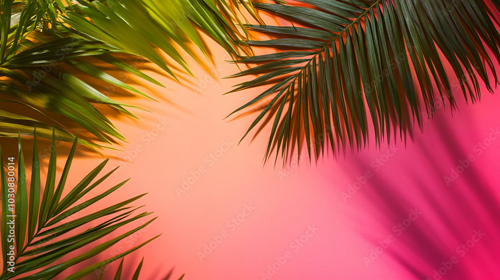 Fototapeta premium tropical palm background
