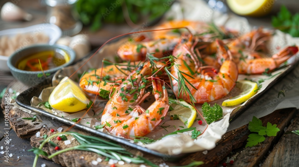 Grilled Shrimp with Lemon and Herbs - Delicious Seafood Recipe Grilled Shrimp with Lemon and Herbs - Delicious Seafood Recipe