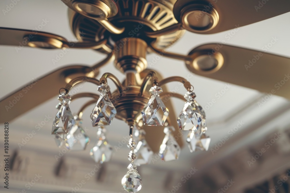 Ceiling Fan with Crystal Chandelier Ceiling Fan with Crystal Chandelier