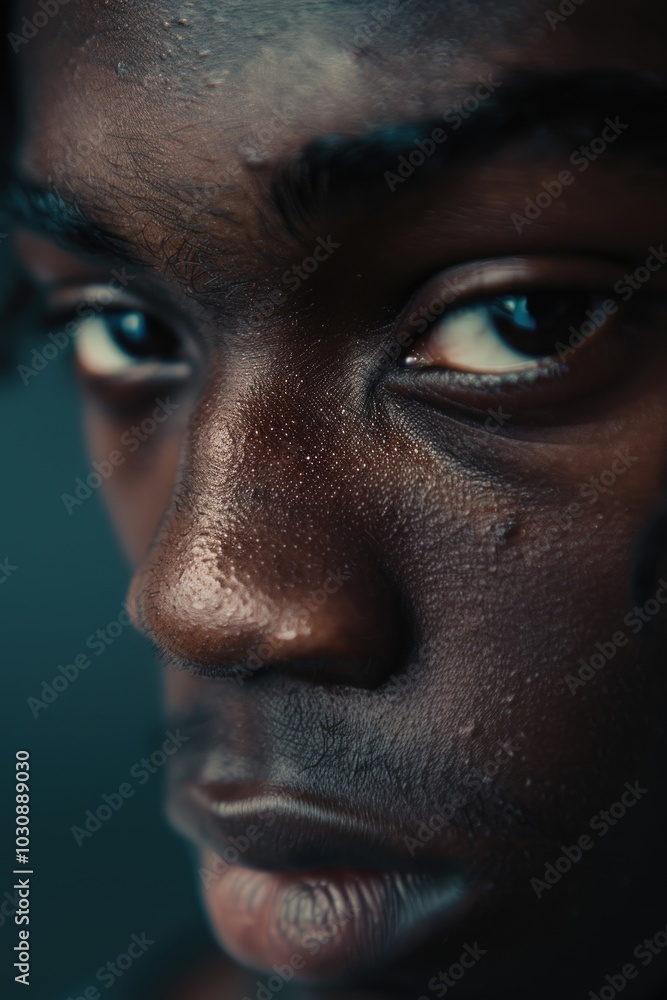 Obraz premium African American Face Portrait