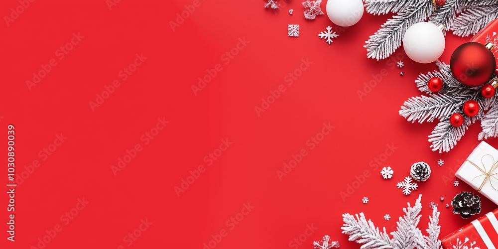 Christmas Background with Tree and gift box. space for text. banner Christmas Background with Tree and gift box. space for text. banner