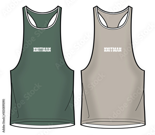 mens training stringer vector illustration