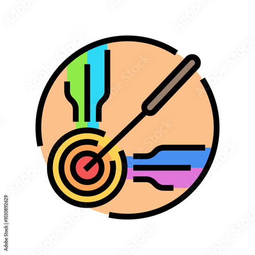 pressure point acupuncture color icon vector. pressure point acupuncture sign. isolated symbol illustration