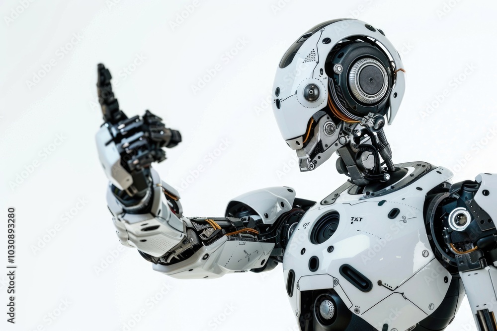 Robot with Gun Close-Up Robot with Gun Close-Up