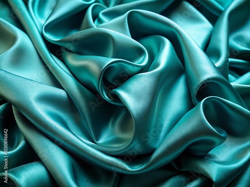 Wallpaper Mural Slow Motion Teal Silk Fabric Waves for Creative Video Backgrounds Torontodigital.ca