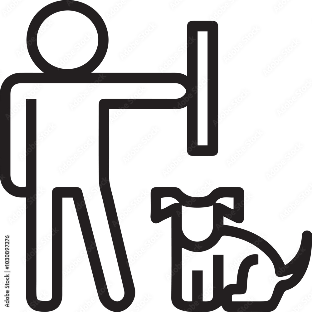 Dog icon symbol vector image illustration
