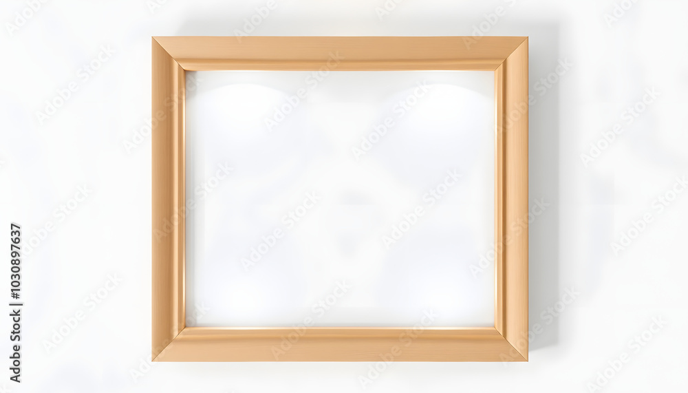 Picture frame mockup with a seahorse drawing isolated with white highlights, png Picture frame mockup with a seahorse drawing isolated with white highlights, png