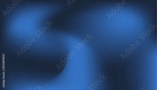 Navy blue wave background with grainy noise. Abstract liquid gradient background. Perfect for backgrounds, wallpapers, flyers, posters, covers, presentations, banners, artworks.