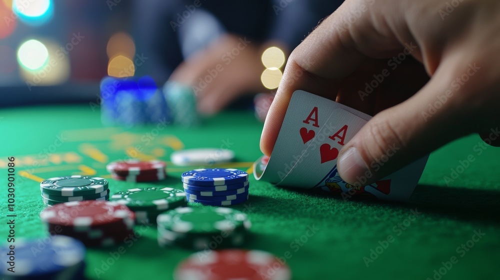 Virtual poker game with realistic chips and intuitive controls Virtual poker game with realistic chips and intuitive controls