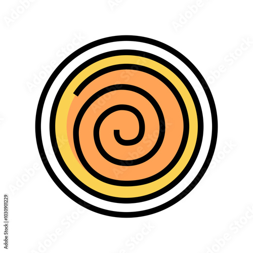 spiral acupuncture color icon vector. spiral acupuncture sign. isolated symbol illustration