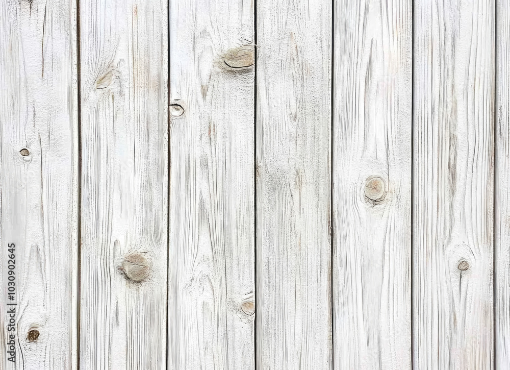 Naklejka premium Rustic white wooden plank texture background for natural design projects