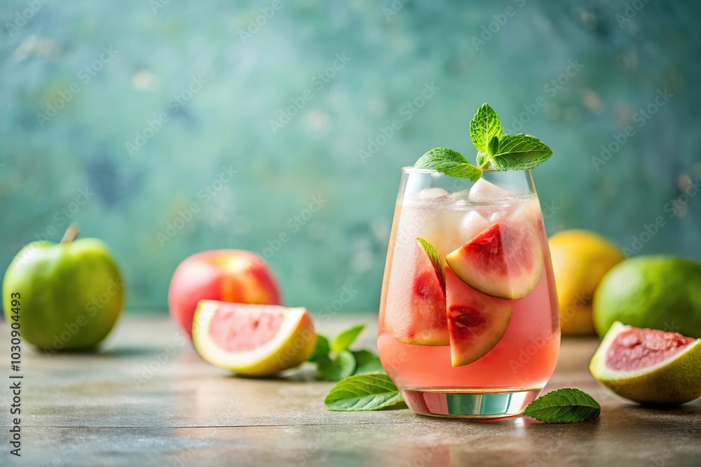 Fototapeta premium Fruity and refreshing guava sangria