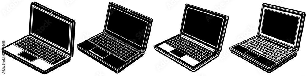 line art vector illustration collection of laptop with wood cutting style. isolate on a white background. SVG and PNG
line art vector illustration collection of laptop with wood cutting style. isolate on a white background. SVG and PNG