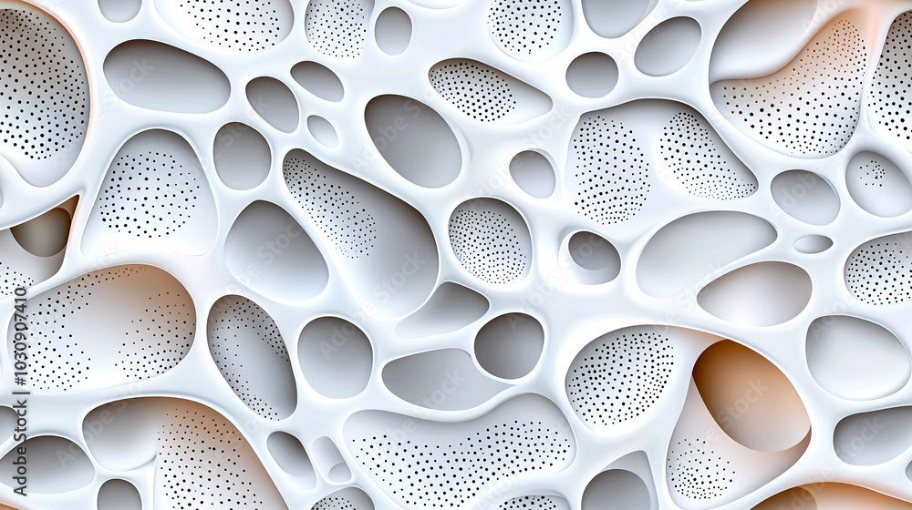 visually striking abstract background featuring network of organic shapes and textures, creating sense of depth and complexity. design is characterized by smooth curves and varying sizes of openings, visually striking abstract background featuring network of organic shapes and textures, creating sense of depth and complexity. design is characterized by smooth curves and varying sizes of openings,