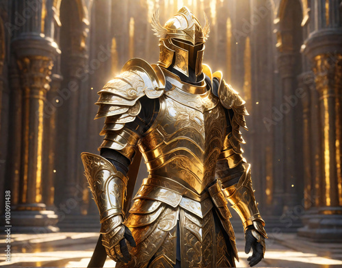 golden-armored knight