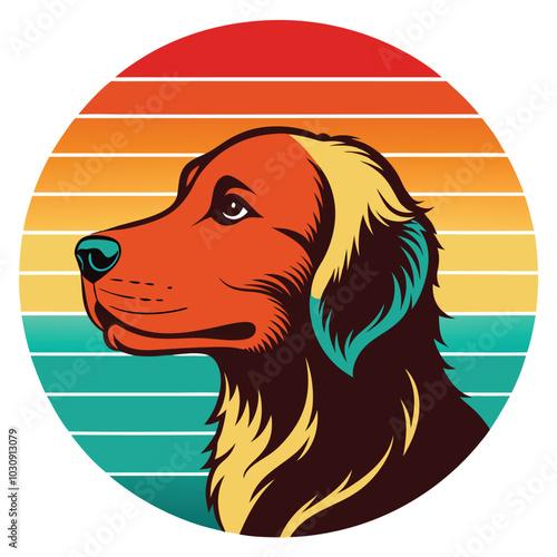 vector image of a dog