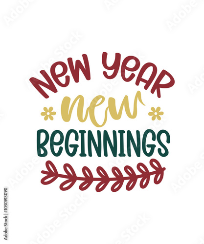 Happy New Year SVG Bundle, New year 2025, New Year SVG Design