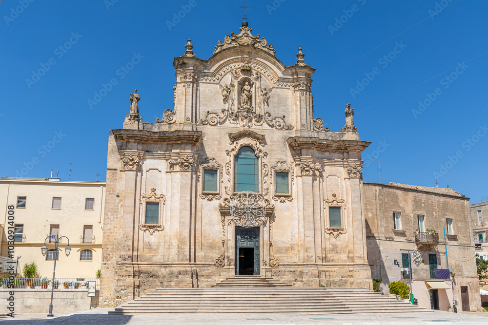 Obraz premium Chiesa di San Francesco d'Assisi, à Matera, Italie