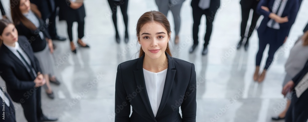 Confident professional in business setting Confident professional in business setting