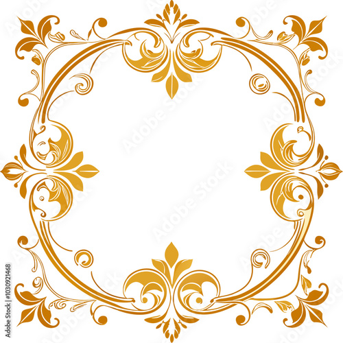 Line art mandala illustration, Vector Elegant Design for Background , wallpaper or Frame. Ai Generated