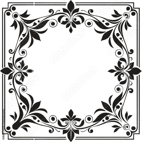 Line art mandala illustration, Vector Elegant Design for Background , wallpaper or Frame. Ai Generated