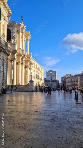 Exploring the city of Ortigia, Siracusa, Italy. Art and arquitectute 