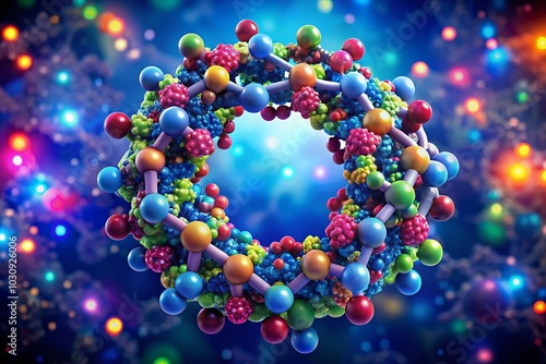 Detailed Glucose Ring Structure Representation for Educational and Scientific Use in Biochemistry and Molecular Biology photo