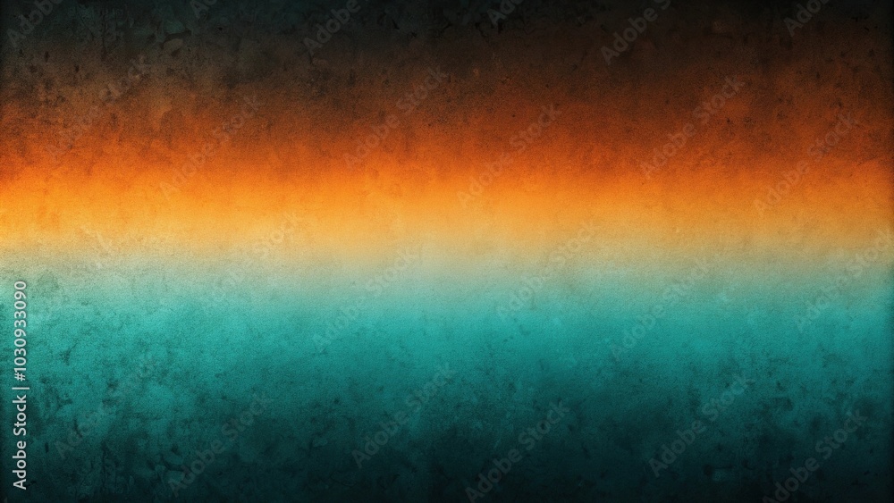 Fototapeta premium Panoramic gradient background with grainy texture