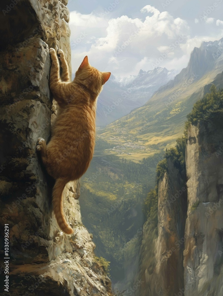 The cat climbs the mountain
The cat climbs the mountain