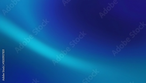 Abstract blue gradient background with waves. Generative Ai.