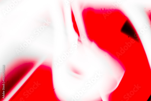 Red abstract background with white light stripes photo