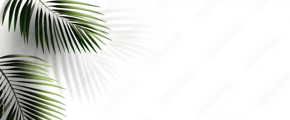 Modern palm tree leaf silhouette background Modern palm tree leaf silhouette background