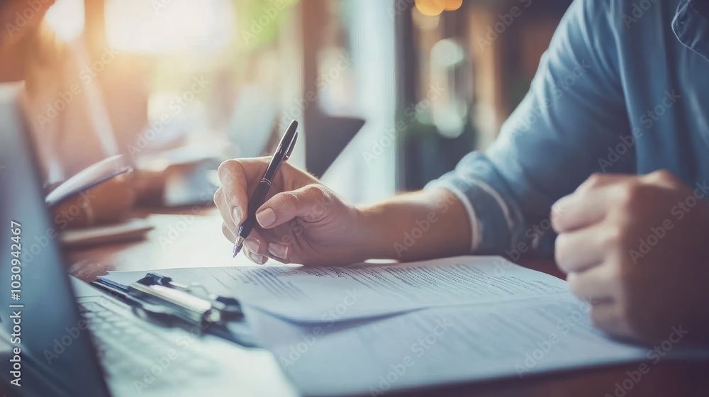 Business people signing contract making deal with life insurance agent Concept for consultant health insurance.life insurance savings plan. Business people signing contract making deal with life insurance agent Concept for consultant health insurance.life insurance savings plan.