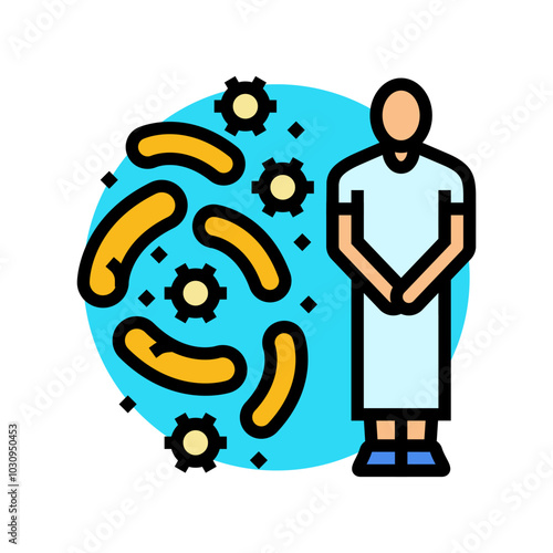 sexually transmitted infections color icon vector. sexually transmitted infections sign. isolated symbol illustration